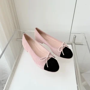 CC Ballet Flat Pink Pastel Suede 238763
