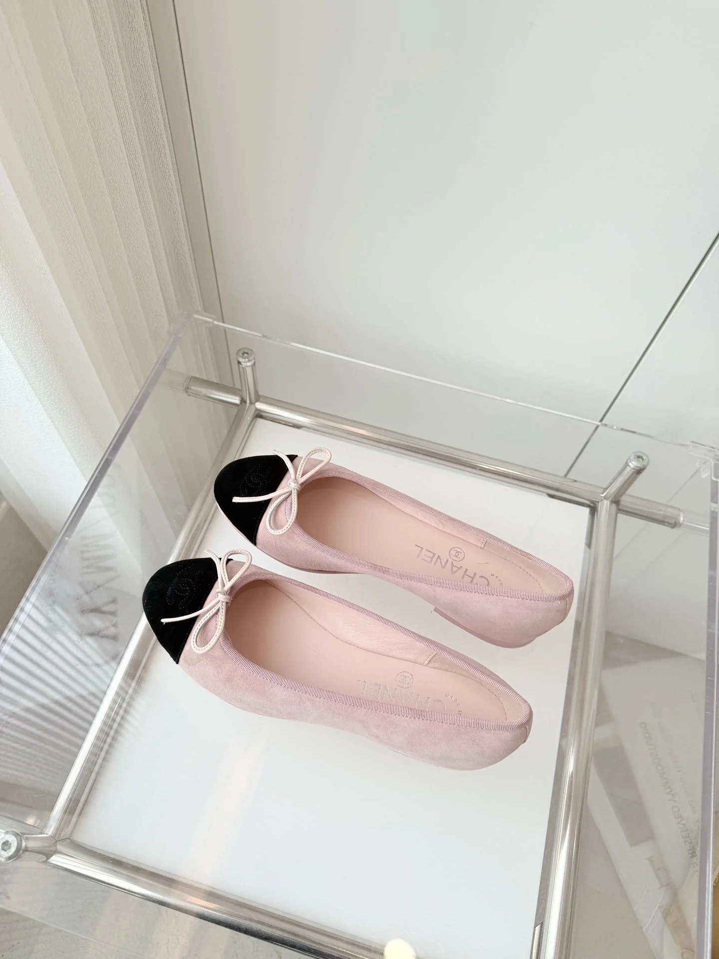 CC Ballet Flat Pink Pastel Suede 238763 - Image 9