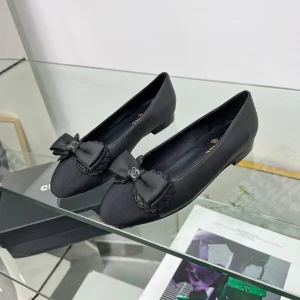 CC Ballet Flats Black Lambskin