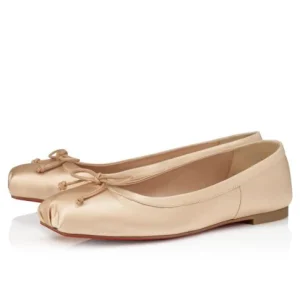 CL Mamadrague Ballerinas Crepe Satin Blush