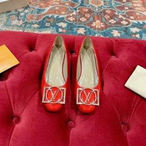 LV Shake Flat Ballerina Bright Red Lambskin