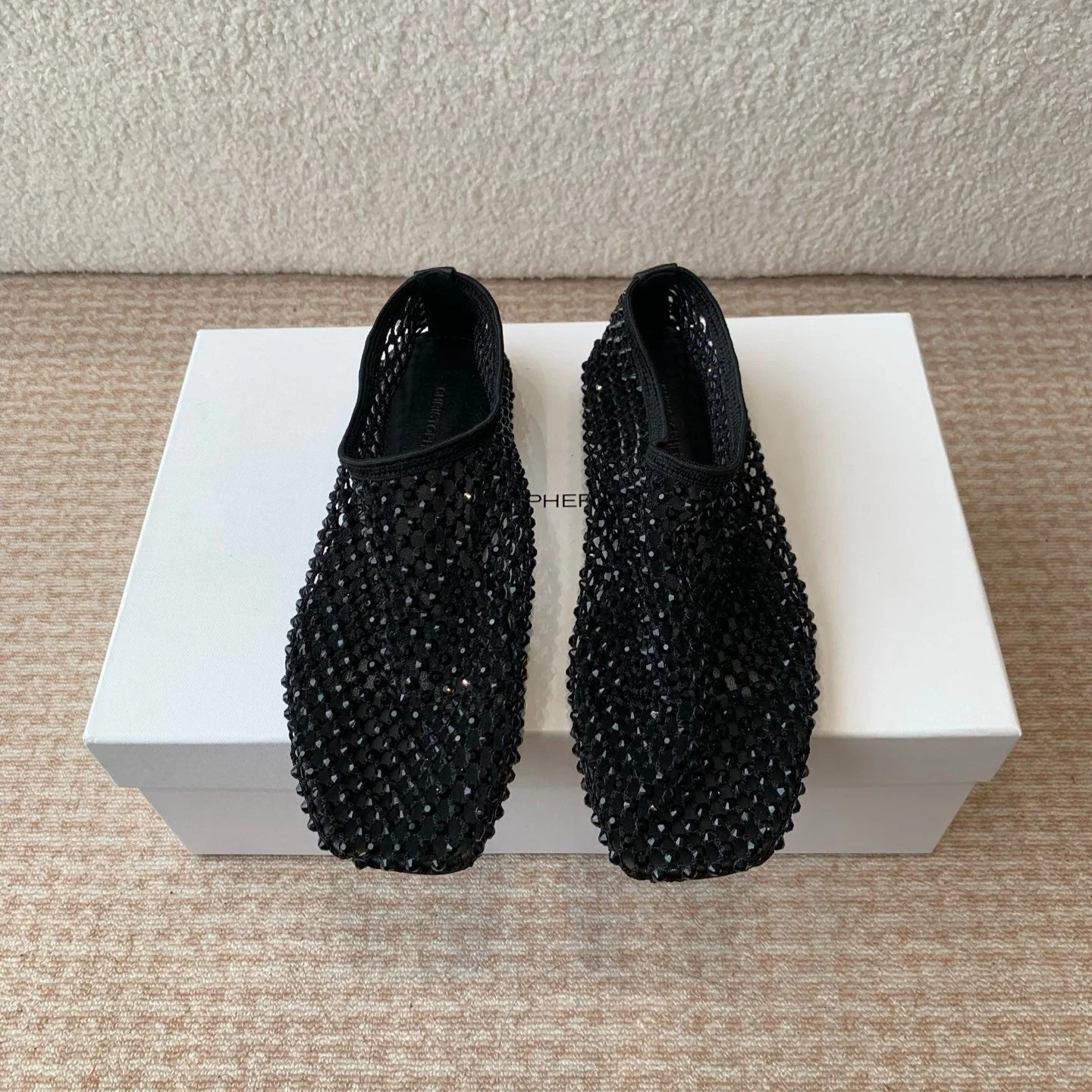 CL 25 Ballet Flats Black Mesh Hot Diamond 345529