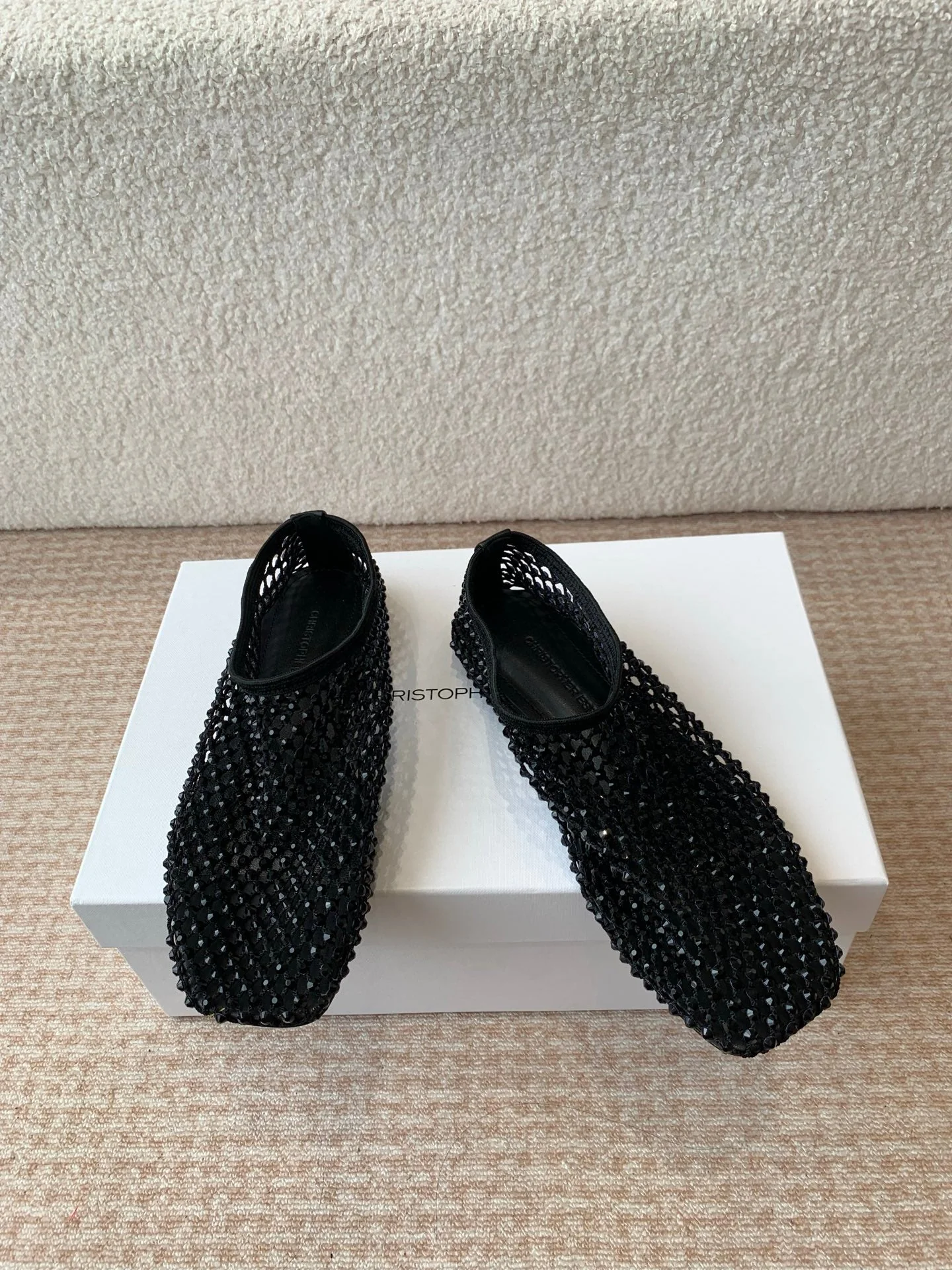 CL 25 Ballet Flats Black Mesh Hot Diamond 345529 - Image 6