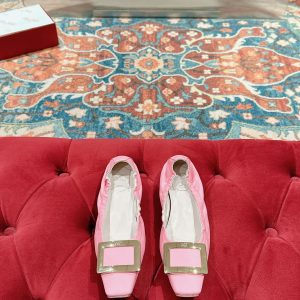 Viv Ballet Flats Pink Imported Lambskin 247129