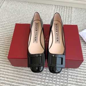 Viv 25 Ballet Flats Black Cowhide Leather Sheepskin 255211