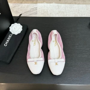 CC Ballet Flats Pink Cowhide 313473