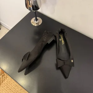 CC 25 Ballet Flats Black Lamskin 330773