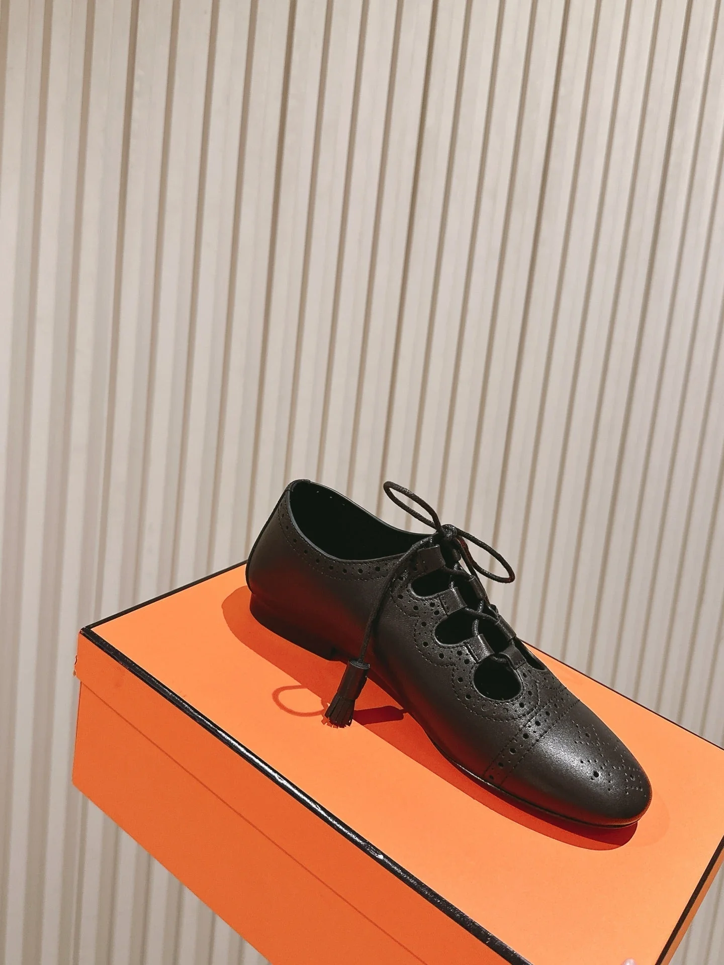 HM 25 Marry Jane Black Lambskin 346242 - Image 4