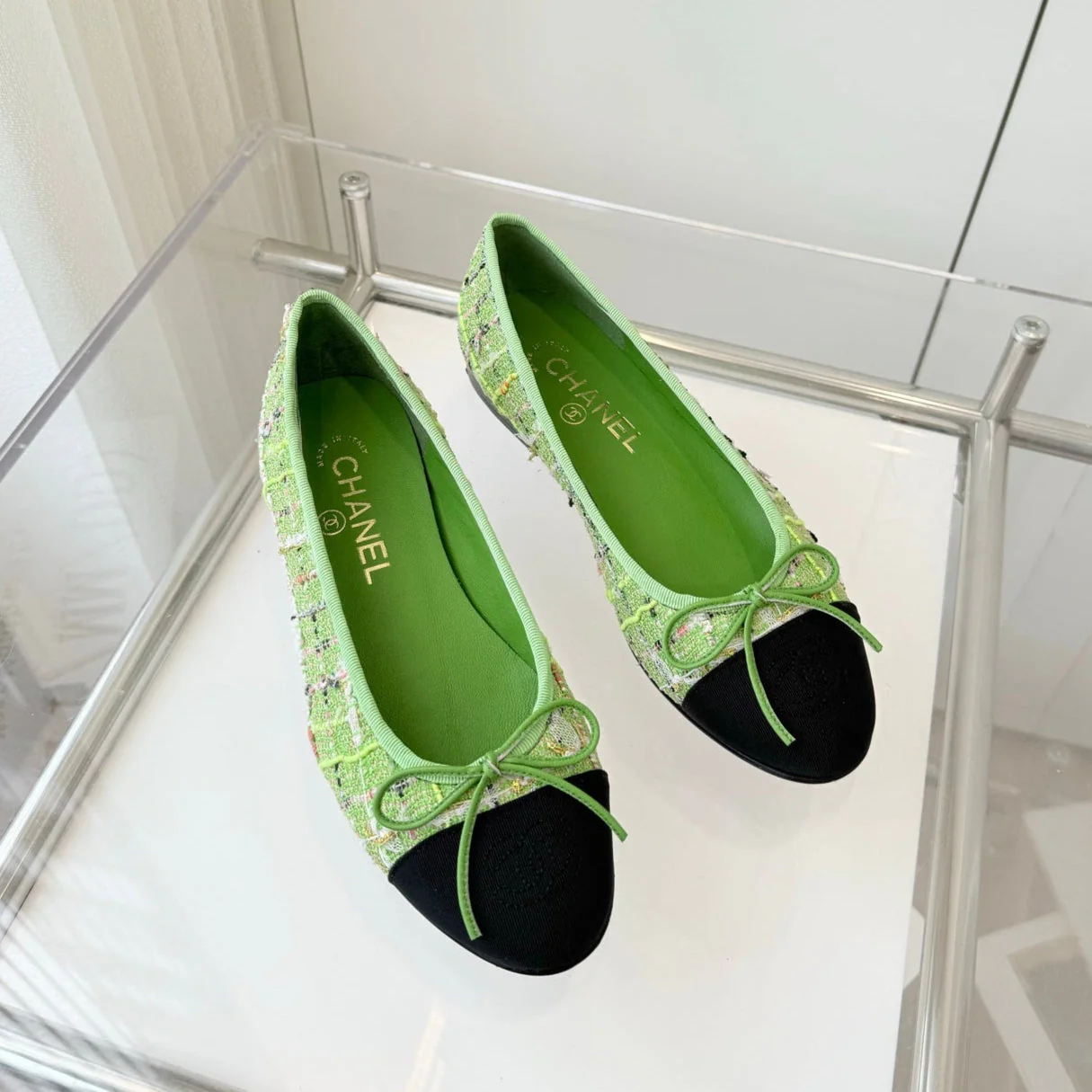 CC Ballet Flat Green Fabric 238777