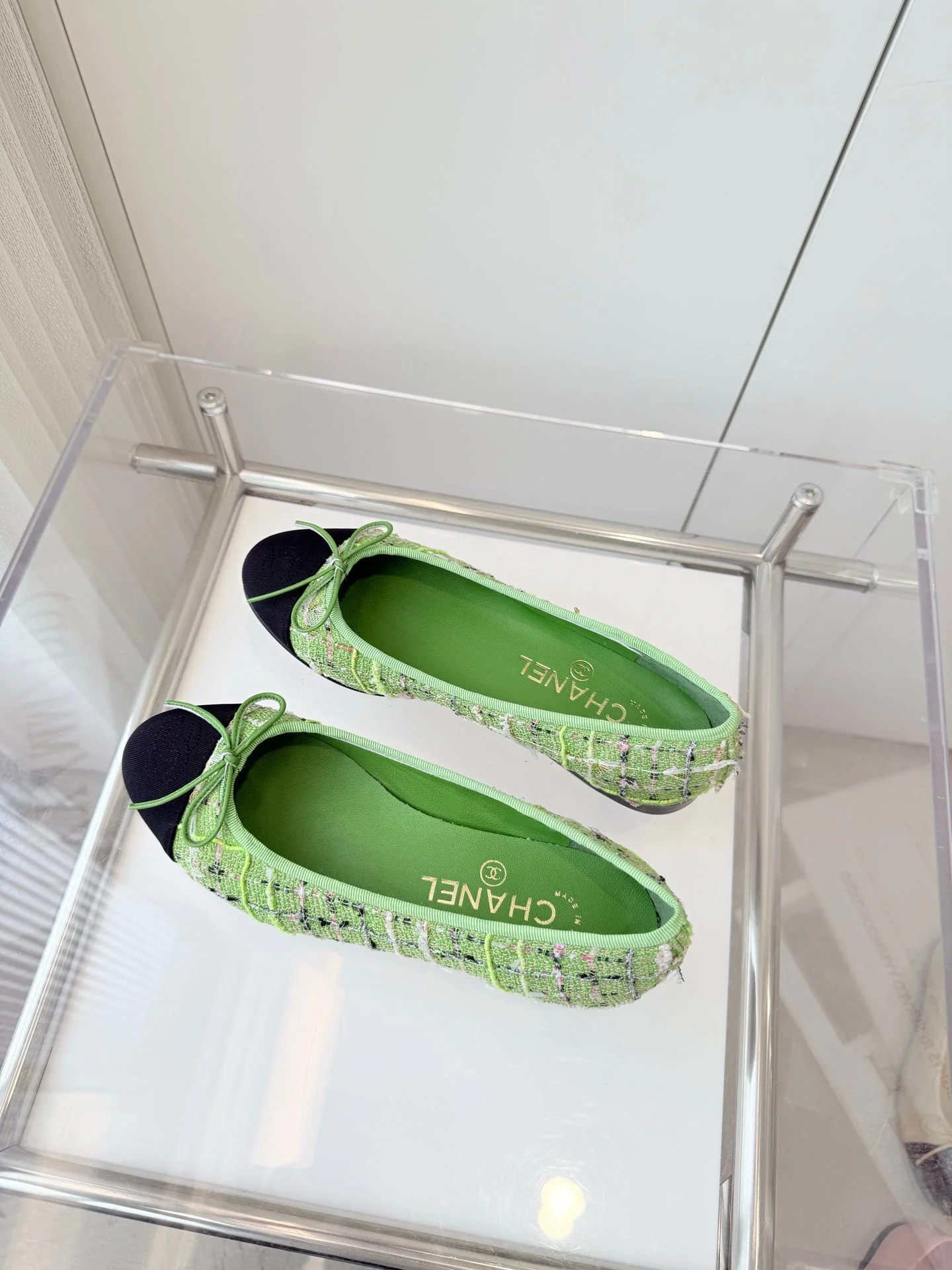 CC Ballet Flat Green Fabric 238777 - Image 7