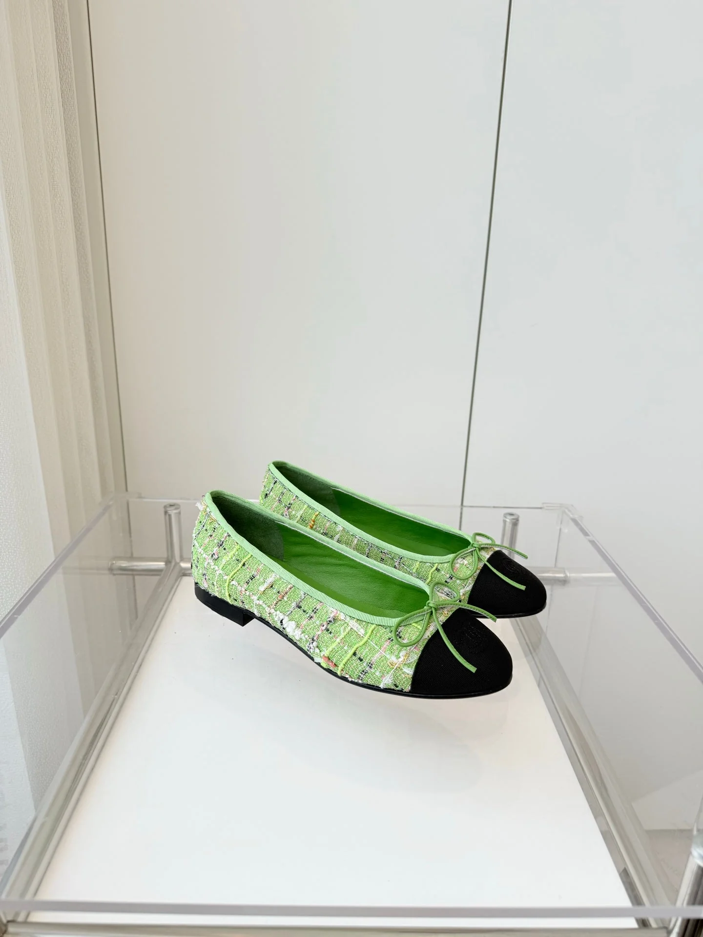 CC Ballet Flat Green Fabric 238777 - Image 9