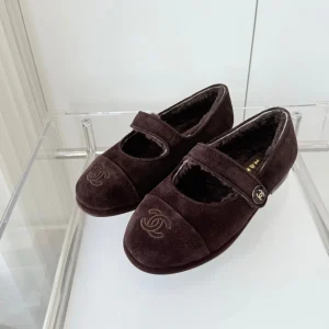 CC 25 Ballet Flats Dark Brown Suede 411486