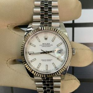 2020 Rolex Datejust 41mm 126334 Jubilee White Stick Dial