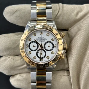 1991 Rolex Daytona 40mm 16523 Two-Tone Zenith Diamond Dial