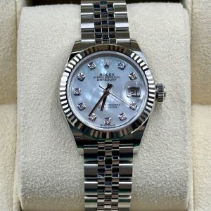 NEW 2022 Rolex Ladies Datejust 28mm 279174 Diamond Mother of Pearl Dial
