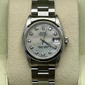 Rolex Ladies Datejust 31mm 68240 Oyster Mother of Pearl Diamond Dial