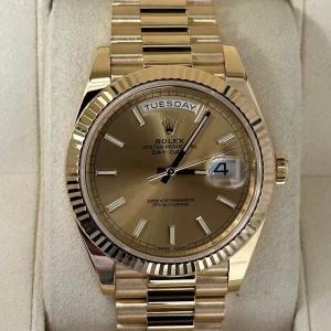 2016 Rolex Day-Date 40mm 228238 Presidential Champagne Dial