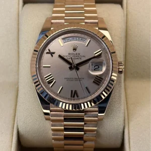 2020 Rolex Day-Date 40mm 228235 Presidential Rose Gold Sundust Dial