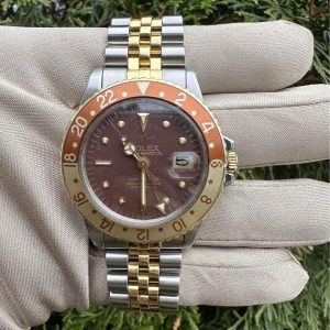 1970-1972 Rolex Vintage GMT-Master "Rootbeer" 40mm 1675 Nipple Dial