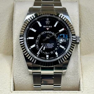 NEW 2023 Sky-Dweller 42mm 326934 Oyster Black Dial