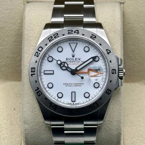 NEW 2023 Rolex Explorer II 42mm 226570 White Polar Dial