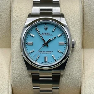 2022 Rolex Oyster Perpetual 36mm 126000 Tiffany Blue Dial