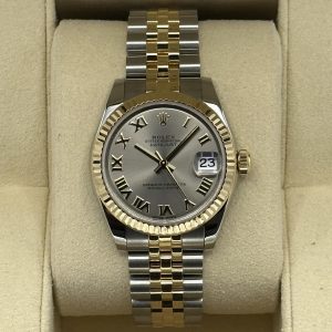 2019 Rolex Datejust 31mm  178273 Two-Tone Grey Roman Numeral Dial