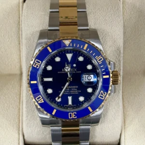 NEW 2019 Rolex Submariner "Bluesy" 40mm 116613LB Two-Tone Blue Dial