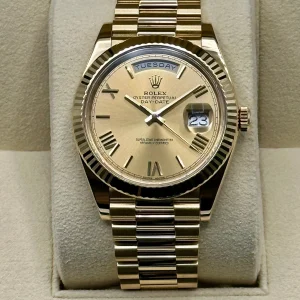 2019 Rolex Day-Date 40mm 228238 Presidential Champagne Dial