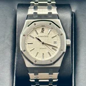 2011 Audemars Piguet 39mm 15300ST Royal Oak White Dial