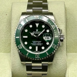 NEW OLD STOCK 2014 Rolex Submariner "Hulk" 40mm 116610LV Green Dial