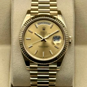 2020 Rolex Day-Date 40mm 228238 Presidential Champagne Dial