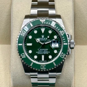 2015 Rolex Submariner "Hulk" 40mm 116610LV Green Dial