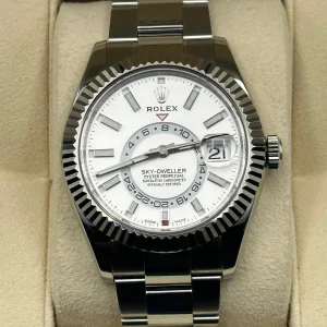 Rolex Sky-Dweller 42mm 326934 Stainless Steel Oyster White Dial