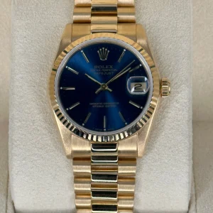 Rolex Datejust Presidential 31mm 68278 Blue Stick Dial