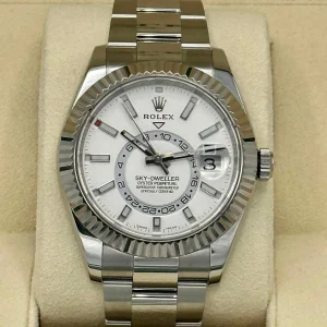 Rolex Sky-Dweller 42mm 326934 Stainless Steel Oyster White Dial