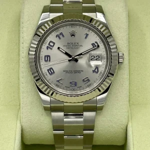 2012 Rolex Datejust II 41mm 116334 Oyster Silver Numerical Dial