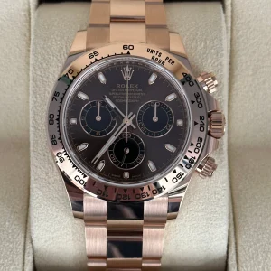 NEW 2023 Rolex Daytona 40mm 116505 Rose Gold Chocolate Dial