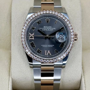 NEW 2023 Rolex Datejust 36mm 126281RBR Two-Tone Oyster Grey Dial