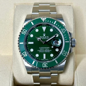 2015 Rolex Submariner "Hulk" 40mm 116610LV Green Dial