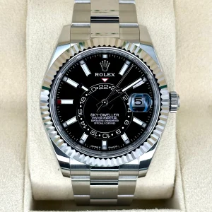 NEW 2023 Rolex Sky-Dweller 42mm 336934 Oyster Black Dial