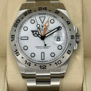 NEW 2023 Rolex Explorer II 42mm 226570 Polar White Dial
