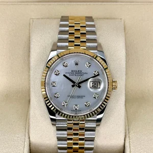 NEW 2023 Rolex Datejust 36mm 126233 Mother of Pearl Diamond Dial