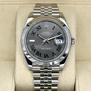 2022 Rolex Datejust 41mm 126300 Jubilee Wimbledon Dial