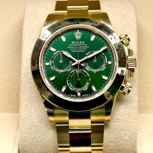 NEW 2021 Rolex Daytona "John Mayer" 40mm 116508 Yellow Gold Green Dial