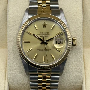 1987 Rolex Datejust 36mm 16013 Champagne Dial