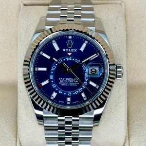 NEW 2023 Rolex Sky-Dweller 42mm 326934 Jubilee Blue Dial
