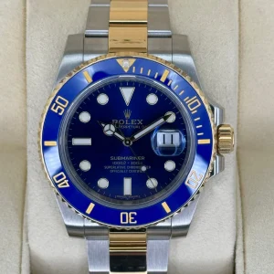 2017 Rolex Submariner "Bluesy" 40mm 116613LB Two-Tone Blue Dial