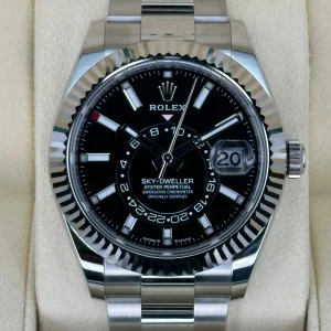 NEW 2023 Rolex Sky-Dweller 42mm 336934 Oyster Black Dial