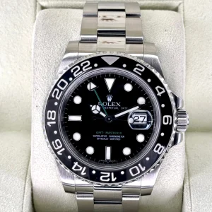 2009 Rolex GMT-Master II 40mm 116710LN Stainless Steel Black Dial